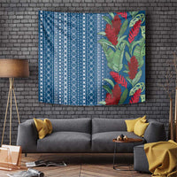 Women's Day Samoa Malu Tattoo Inspired Mix Teuila Tapestry Royal Blue LT7 Royal Blue - Polynesian Pride