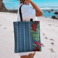 Women's Day Samoa Malu Tattoo Inspired Mix Teuila Tote Bag Royal Blue LT7 - Polynesian Pride