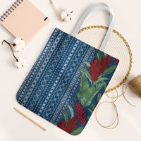 Women's Day Samoa Malu Tattoo Inspired Mix Teuila Tote Bag Royal Blue LT7 White Strap One Size Royal Blue - Polynesian Pride