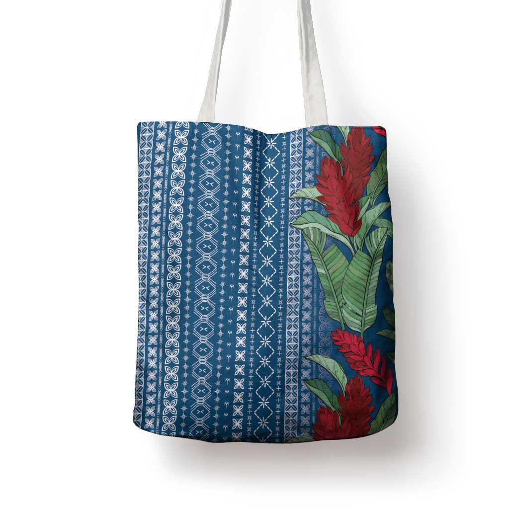 Women's Day Samoa Malu Tattoo Inspired Mix Teuila Tote Bag Royal Blue LT7 - Polynesian Pride