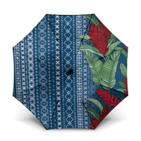 Women's Day Samoa Malu Tattoo Inspired Mix Teuila Umbrella Royal Blue LT7 One Size Folded 11.42 inch Opened Diameter 37.4 inch Royal Blue - Polynesian Pride