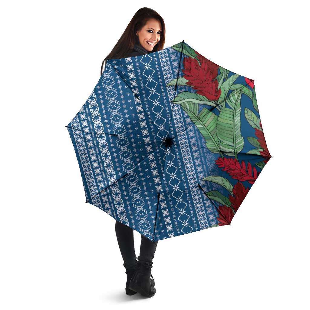 Women's Day Samoa Malu Tattoo Inspired Mix Teuila Umbrella Royal Blue LT7 - Polynesian Pride