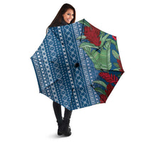 Women's Day Samoa Malu Tattoo Inspired Mix Teuila Umbrella Royal Blue LT7 - Polynesian Pride