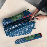 Women's Day Samoa Malu Tattoo Inspired Mix Teuila Umbrella Royal Blue LT7 - Polynesian Pride