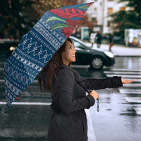 Women's Day Samoa Malu Tattoo Inspired Mix Teuila Umbrella Royal Blue LT7 - Polynesian Pride