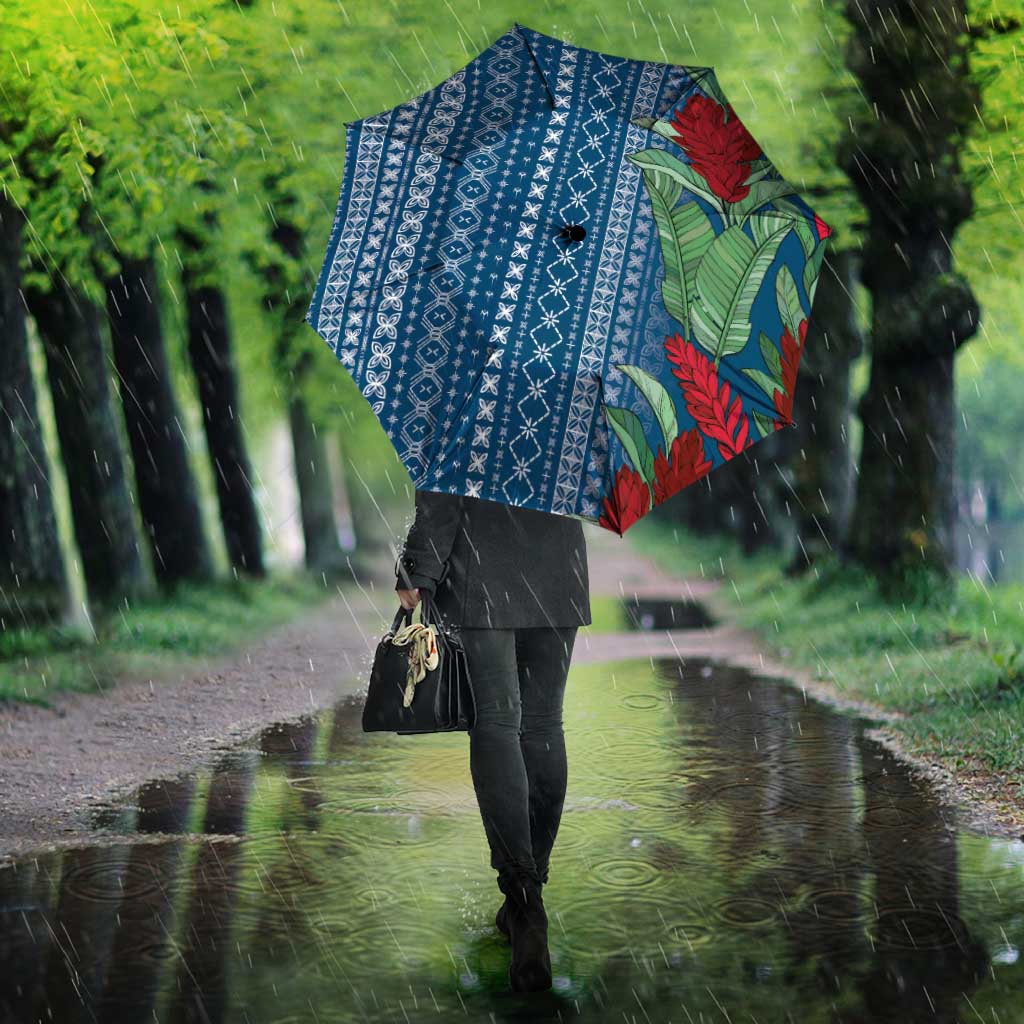 Women's Day Samoa Malu Tattoo Inspired Mix Teuila Umbrella Royal Blue LT7 - Polynesian Pride