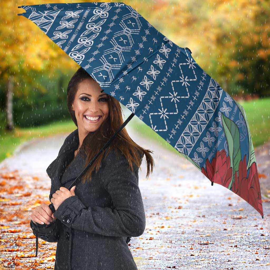 Women's Day Samoa Malu Tattoo Inspired Mix Teuila Umbrella Royal Blue LT7 - Polynesian Pride