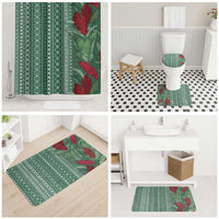 Women's Day Samoa Malu Tattoo Inspired Mix Teuila Bathroom Set Sage Green LT7 - Polynesian Pride