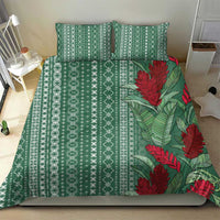 Women's Day Samoa Malu Tattoo Inspired Mix Teuila Bedding Set Sage Green LT7 - Polynesian Pride