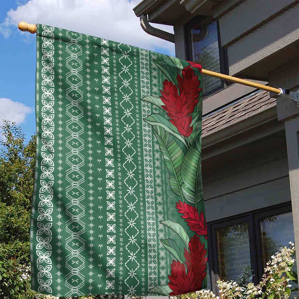 Women's Day Samoa Malu Tattoo Inspired Mix Teuila Garden Flag Sage Green LT7 - Polynesian Pride