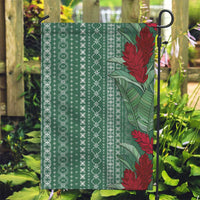 Women's Day Samoa Malu Tattoo Inspired Mix Teuila Garden Flag Sage Green LT7 Garden Flag Sage Green - Polynesian Pride