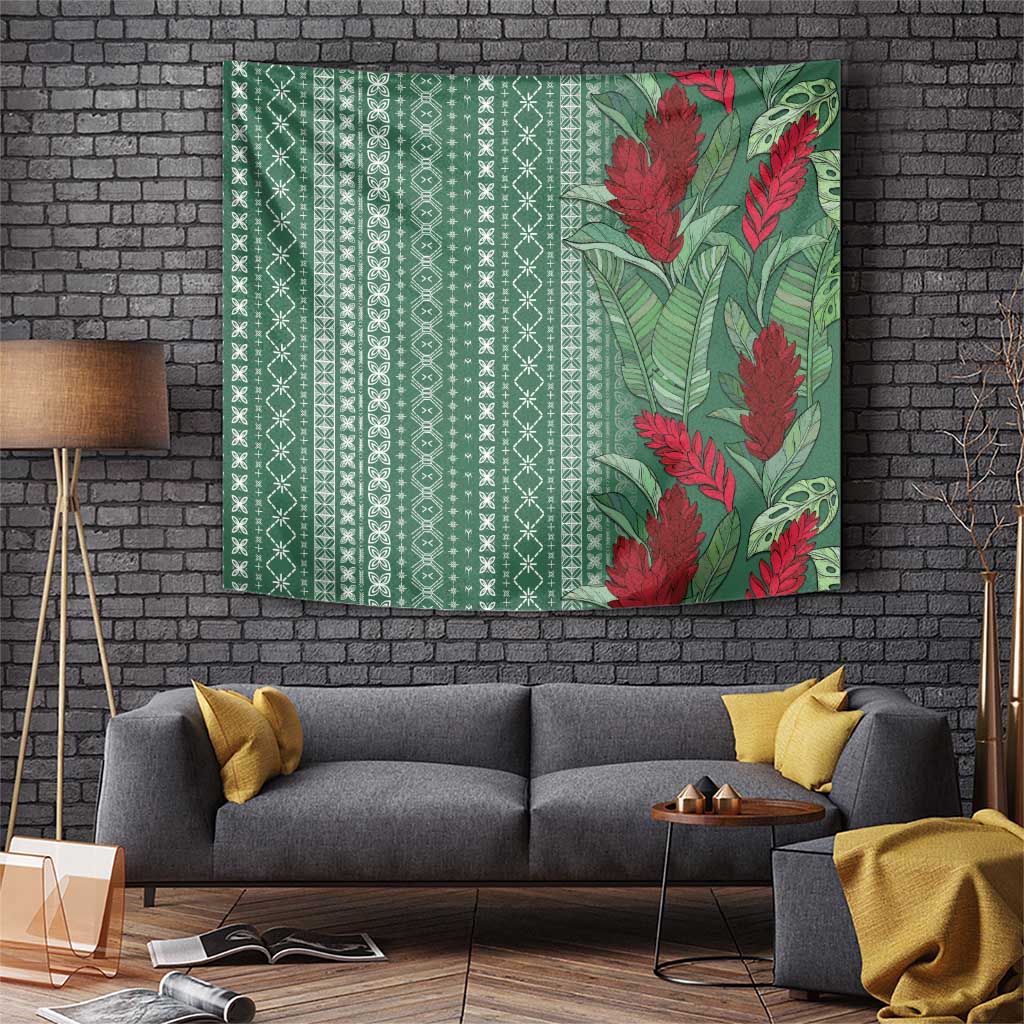 Women's Day Samoa Malu Tattoo Inspired Mix Teuila Tapestry Sage Green LT7 Sage Green - Polynesian Pride