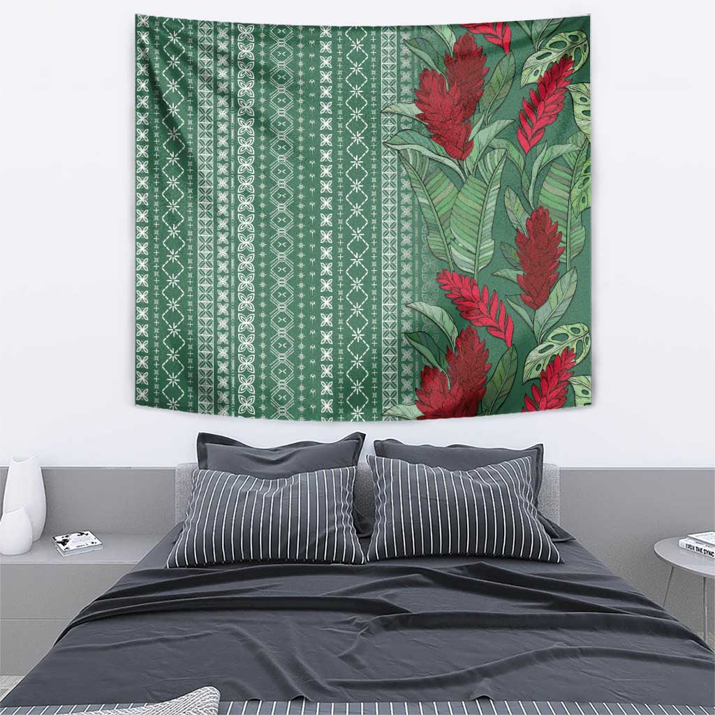 Women's Day Samoa Malu Tattoo Inspired Mix Teuila Tapestry Sage Green LT7 - Polynesian Pride