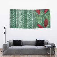 Women's Day Samoa Malu Tattoo Inspired Mix Teuila Tapestry Sage Green LT7 - Polynesian Pride