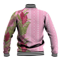 Women's Day Samoa Malu Tattoo Inspired Mix Teuila Baseball Jacket Rose Pink LT7 - Polynesian Pride