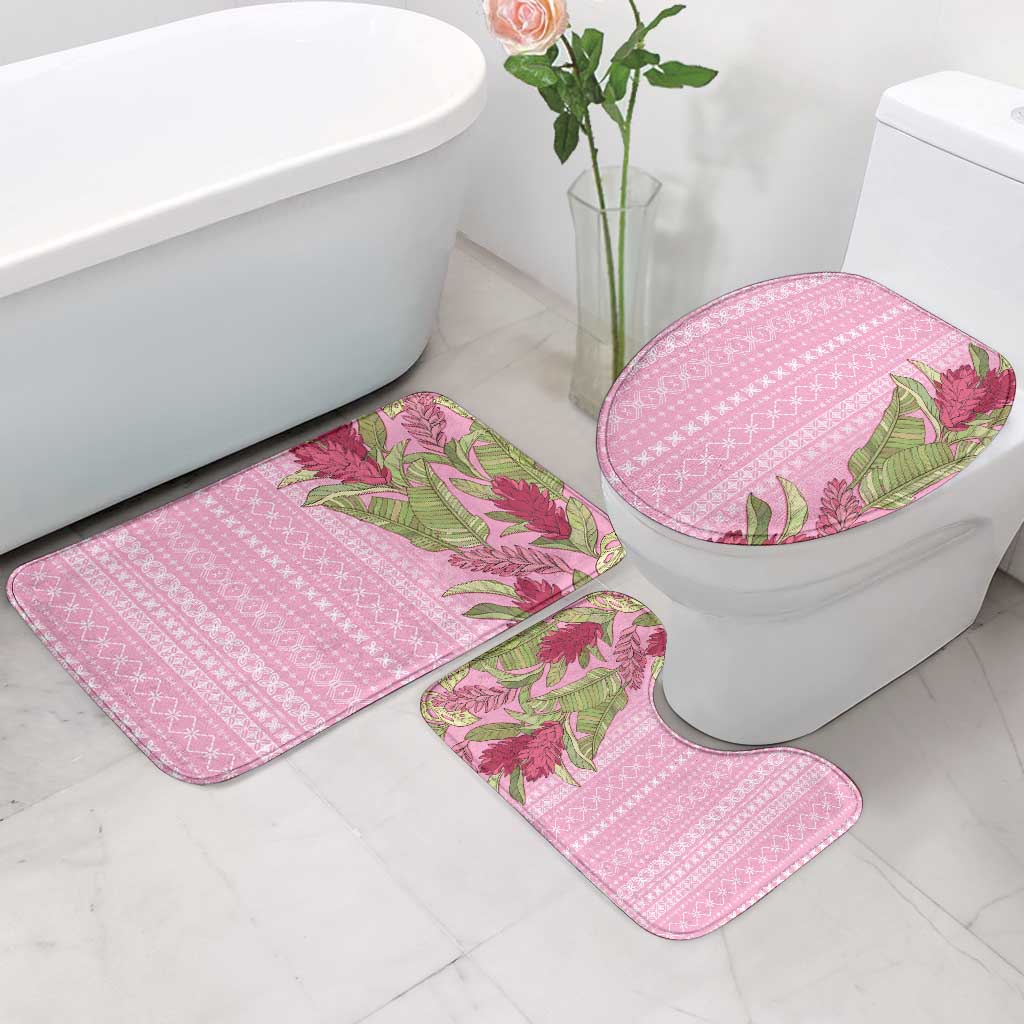 Women's Day Samoa Malu Tattoo Inspired Mix Teuila Bathroom Set Rose Pink LT7 - Polynesian Pride