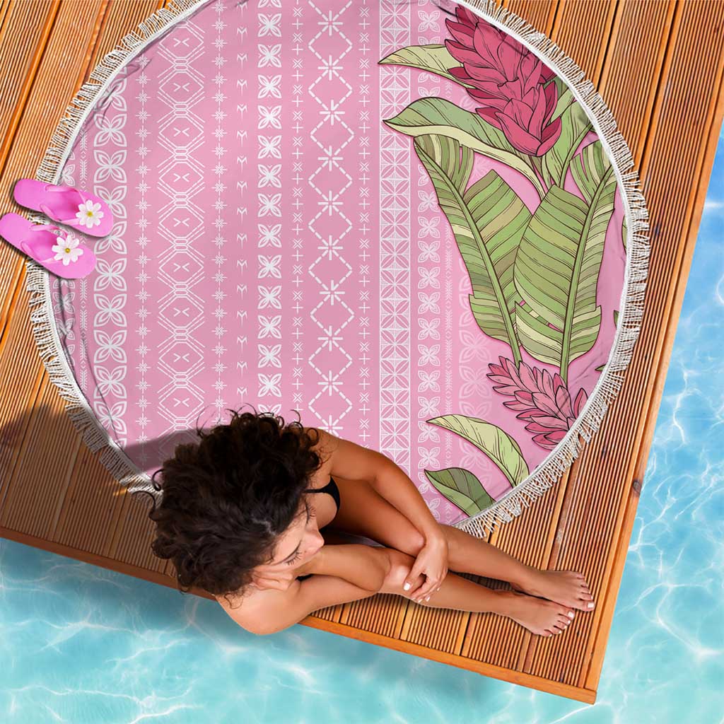 Women's Day Samoa Malu Tattoo Inspired Mix Teuila Beach Blanket Rose Pink LT7 - Polynesian Pride