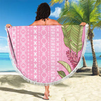 Women's Day Samoa Malu Tattoo Inspired Mix Teuila Beach Blanket Rose Pink LT7 - Polynesian Pride