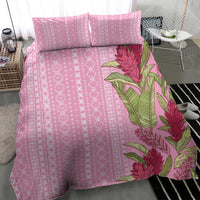 Women's Day Samoa Malu Tattoo Inspired Mix Teuila Bedding Set Rose Pink LT7 - Polynesian Pride