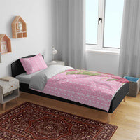 Women's Day Samoa Malu Tattoo Inspired Mix Teuila Bedding Set Rose Pink LT7 - Polynesian Pride