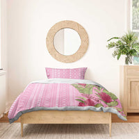 Women's Day Samoa Malu Tattoo Inspired Mix Teuila Bedding Set Rose Pink LT7 - Polynesian Pride