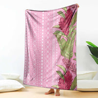 Women's Day Samoa Malu Tattoo Inspired Mix Teuila Blanket Rose Pink LT7 - Polynesian Pride