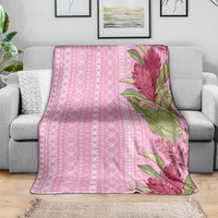 Women's Day Samoa Malu Tattoo Inspired Mix Teuila Blanket Rose Pink LT7 - Polynesian Pride
