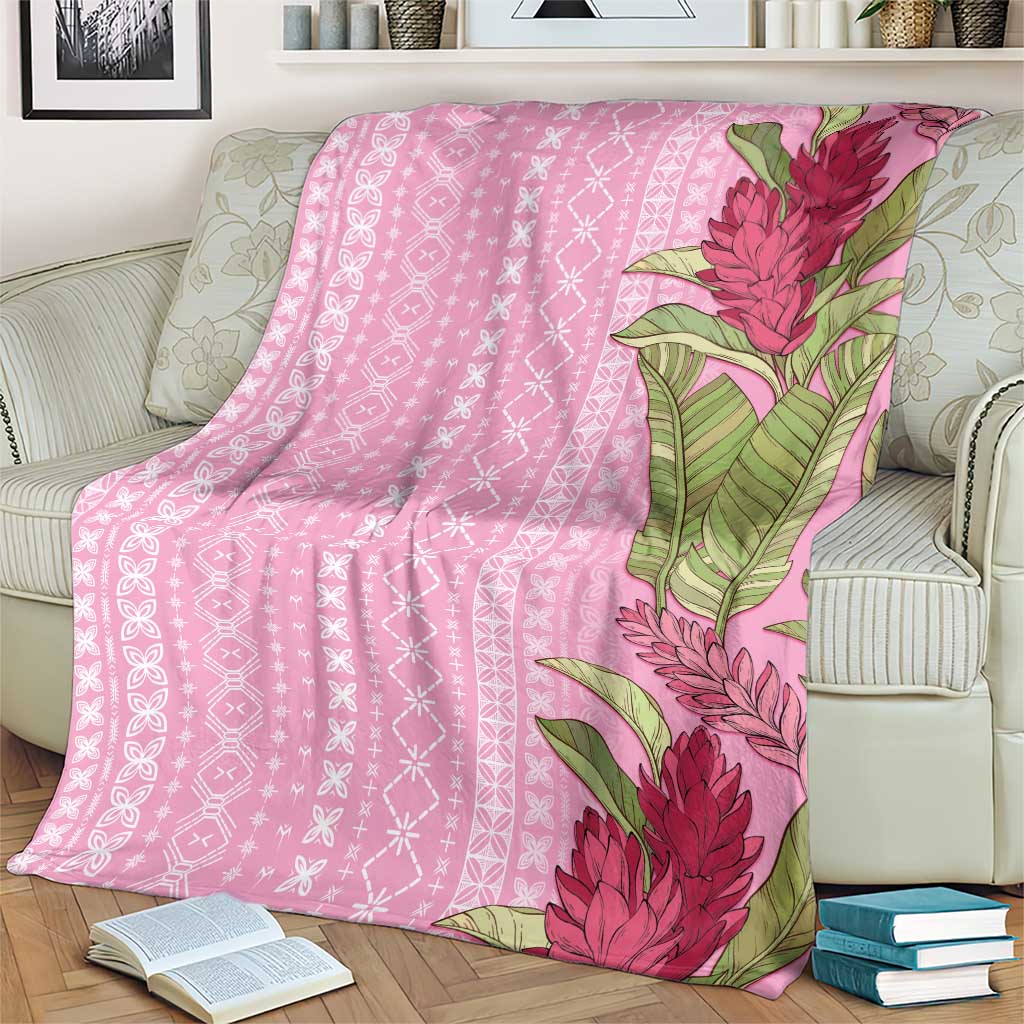 Women's Day Samoa Malu Tattoo Inspired Mix Teuila Blanket Rose Pink LT7 - Polynesian Pride