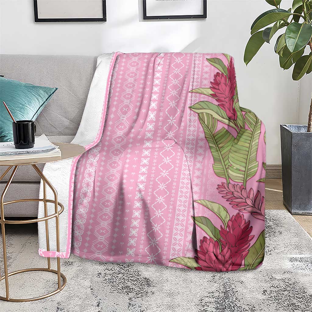 Women's Day Samoa Malu Tattoo Inspired Mix Teuila Blanket Rose Pink LT7 - Polynesian Pride