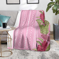 Women's Day Samoa Malu Tattoo Inspired Mix Teuila Blanket Rose Pink LT7 - Polynesian Pride