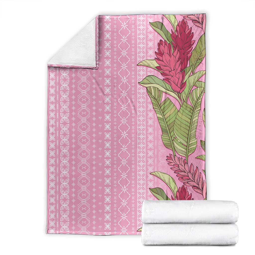 Women's Day Samoa Malu Tattoo Inspired Mix Teuila Blanket Rose Pink LT7 - Polynesian Pride