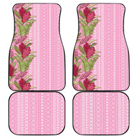 Women's Day Samoa Malu Tattoo Inspired Mix Teuila Car Mats Rose Pink LT7 - Polynesian Pride