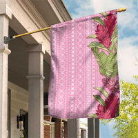 Women's Day Samoa Malu Tattoo Inspired Mix Teuila Garden Flag Rose Pink LT7 House Flag Rose Pink - Polynesian Pride
