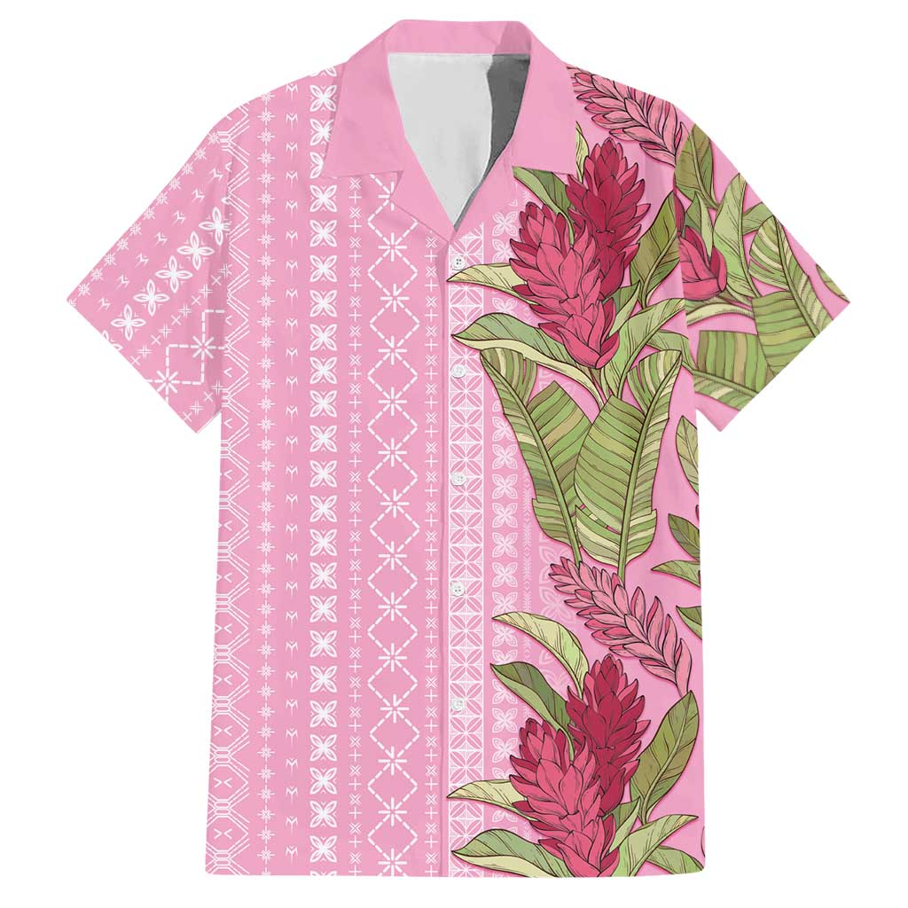 Women's Day Samoa Malu Tattoo Inspired Mix Teuila Hawaiian Shirt Rose Pink LT7 Rose Pink - Polynesian Pride