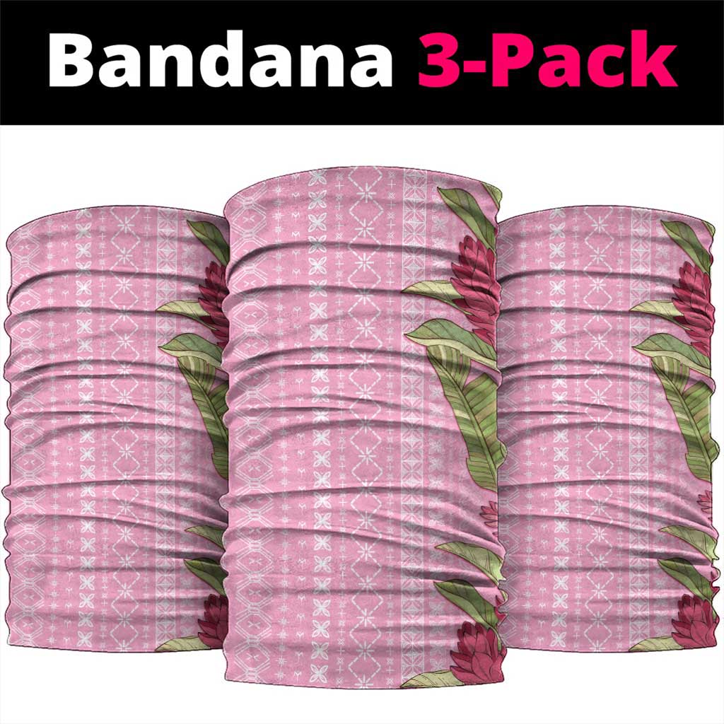 Women's Day Samoa Malu Tattoo Inspired Mix Teuila Neck Gaiter Rose Pink LT7 package One Size: 25*50cm Rose Pink - Polynesian Pride