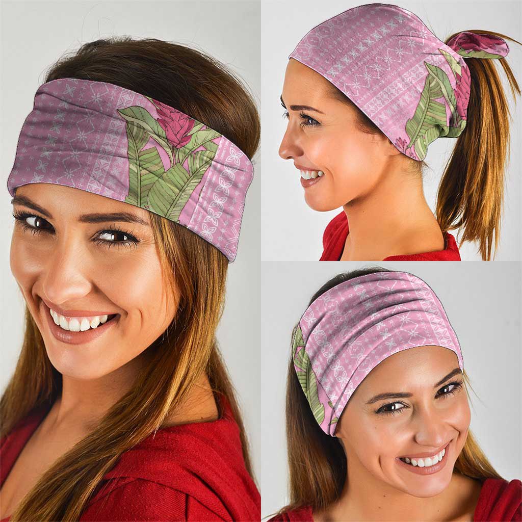 Women's Day Samoa Malu Tattoo Inspired Mix Teuila Neck Gaiter Rose Pink LT7 - Polynesian Pride