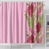 Women's Day Samoa Malu Tattoo Inspired Mix Teuila Shower Curtain Rose Pink LT7 - Polynesian Pride