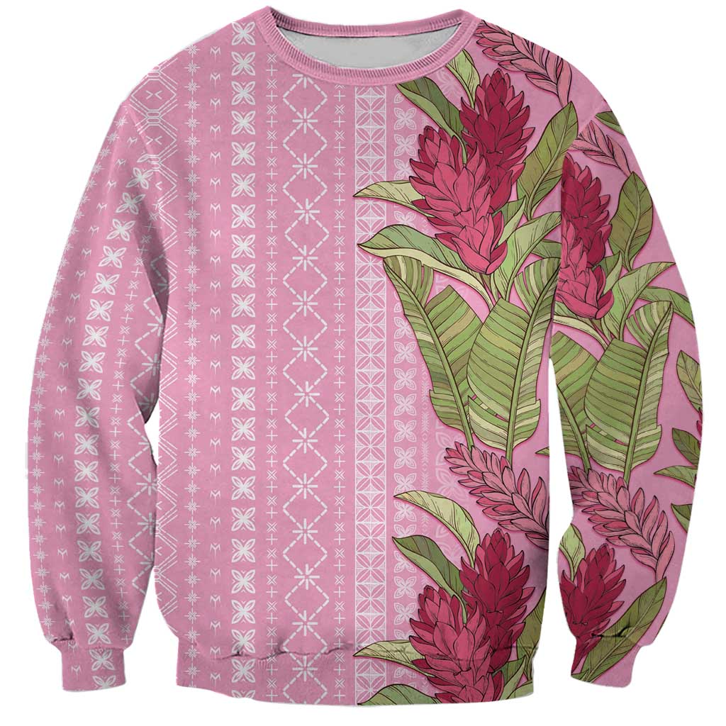 Women's Day Samoa Malu Tattoo Inspired Mix Teuila Sweatshirt Rose Pink LT7 Unisex Rose Pink - Polynesian Pride