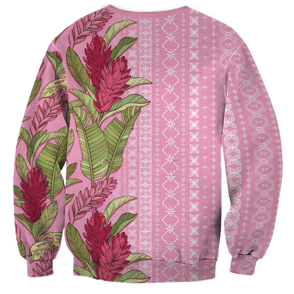 Women's Day Samoa Malu Tattoo Inspired Mix Teuila Sweatshirt Rose Pink LT7 - Polynesian Pride