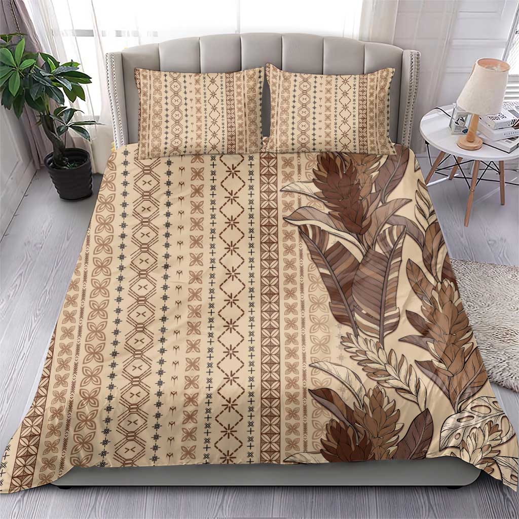 Women's Day Samoa Malu Tattoo Inspired Mix Teuila Bedding Set Vintage Tapa LT7 - Polynesian Pride