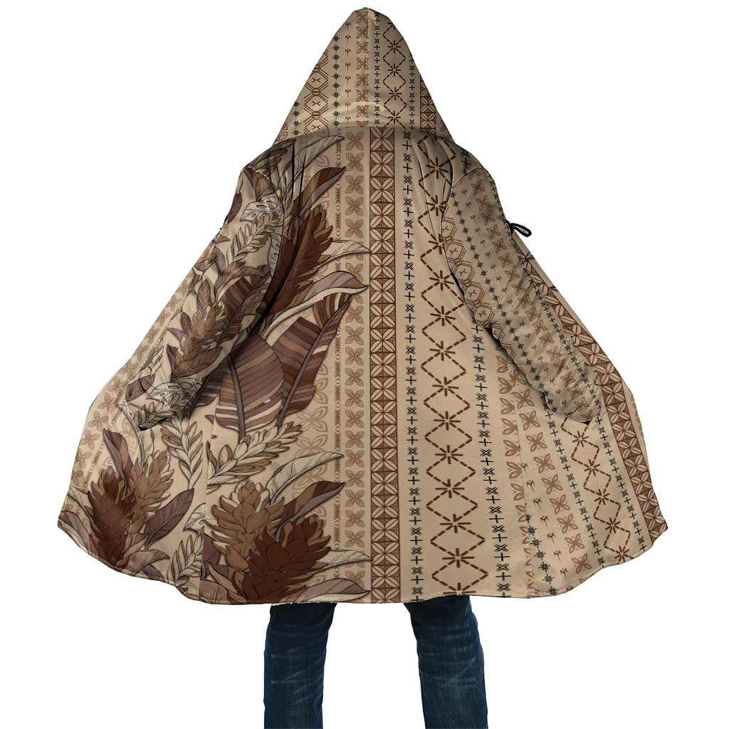 Women's Day Samoa Malu Tattoo Inspired Mix Teuila Cloak Vintage Tapa LT7 Unisex Beige - Polynesian Pride