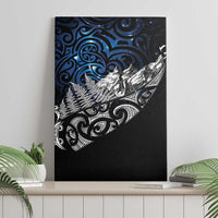 Maori Matariki Canvas Wall Art Landscape Styled Fern - Galaxy LT7 - Polynesian Pride