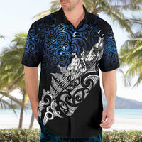 Maori Matariki Hawaiian Shirt Landscape Styled Fern - Galaxy LT7 - Polynesian Pride