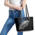 Maori Matariki Leather Tote Bag Landscape Styled Fern - Galaxy