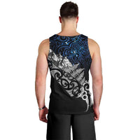 Maori Matariki Men Tank Top Landscape Styled Fern - Galaxy LT7 - Polynesian Pride