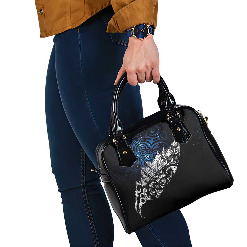 Maori Matariki Shoulder Handbag Landscape Styled Fern - Galaxy LT7 - Polynesian Pride