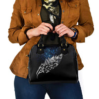 Maori Matariki Shoulder Handbag Landscape Styled Fern - Galaxy LT7 - Polynesian Pride