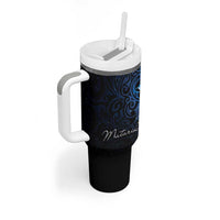 Maori Matariki Tumbler With Handle Landscape Styled Fern - Galaxy LT7 - Polynesian Pride