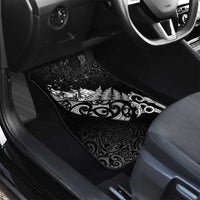 Maori Matariki Car Mats Landscape Styled Fern - Monochrome LT7 - Polynesian Pride