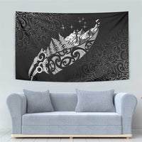 Maori Matariki Tapestry Landscape Styled Fern - Monochrome LT7 - Polynesian Pride